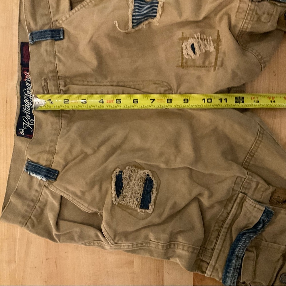 Heritage America Y2K Cargo Pants Men’s W32 L31 Distressed Utility HTF! - Picture 12 of 13